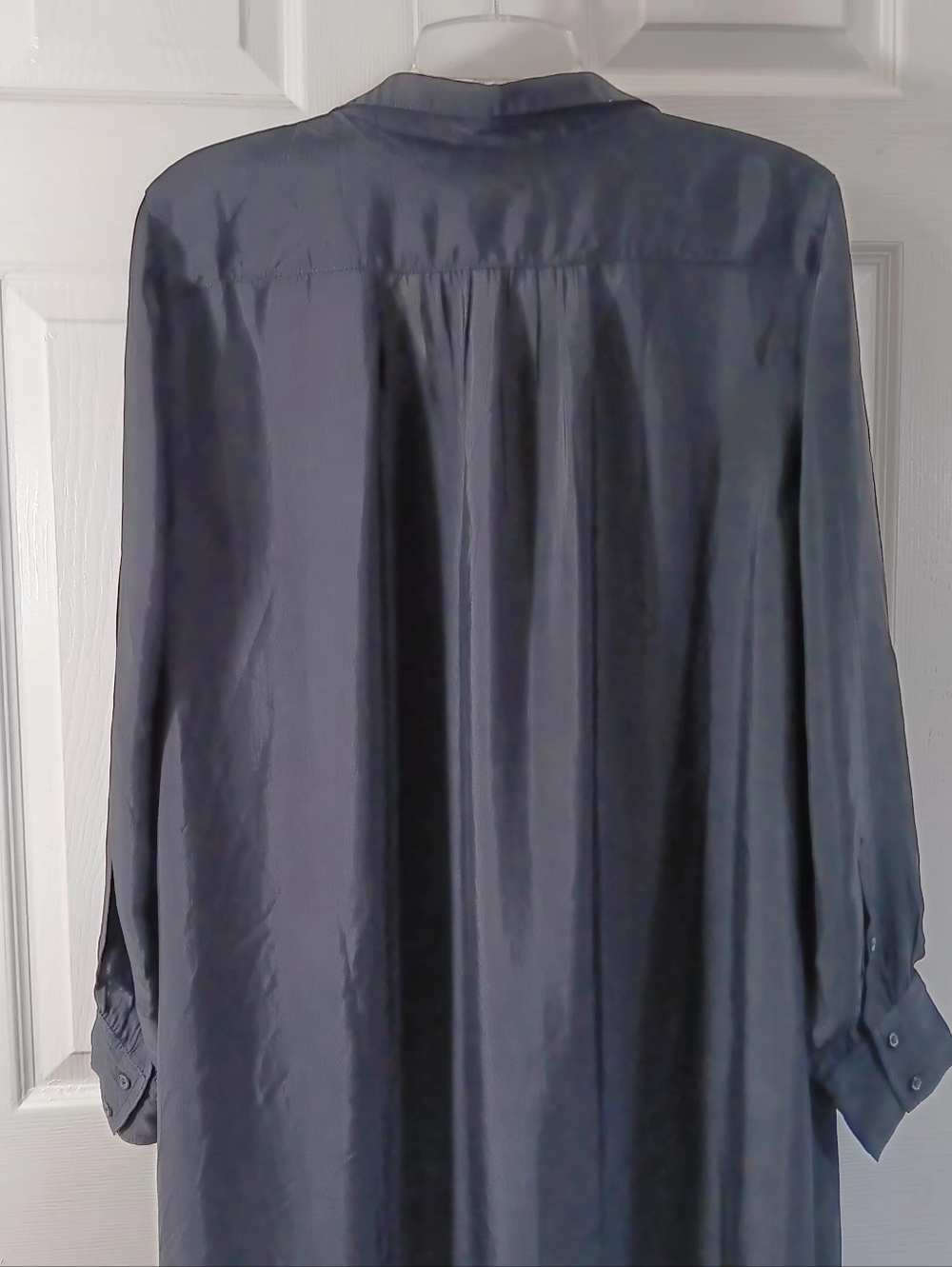J. Crew Bungalow Black Maxi Popover Dress Women's Size Large Loungewear Casual - Picture 6 of 13